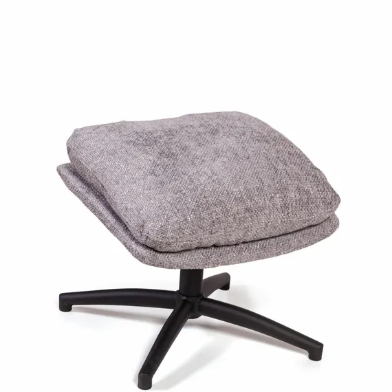 Кресло-качалка с оттоманкой Magnus, серое