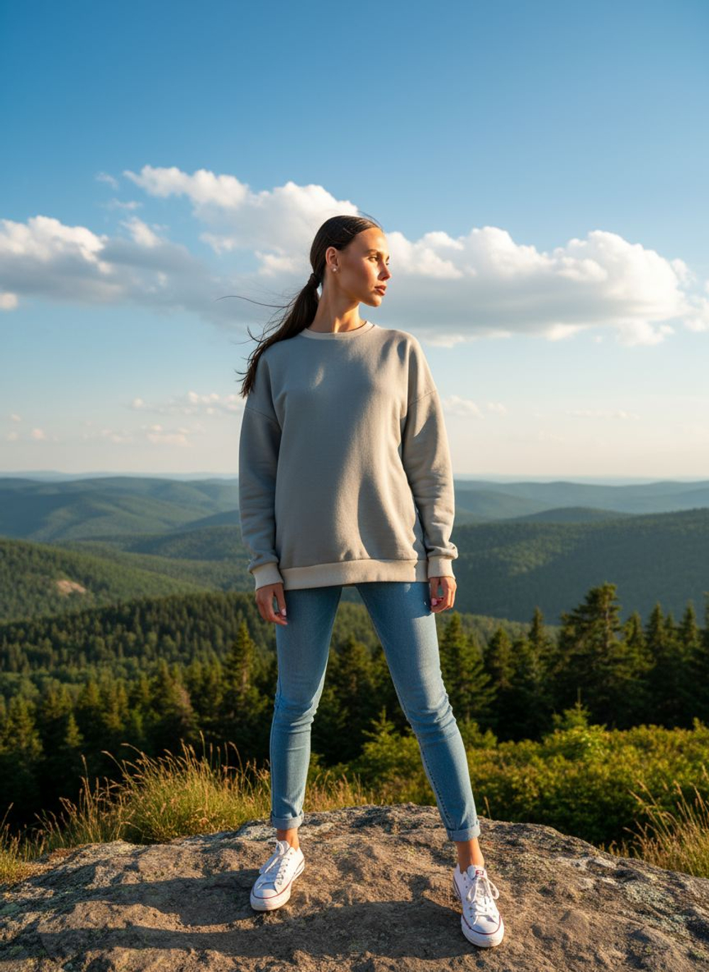 Свитшот женский оверсайз хлопок толстовка