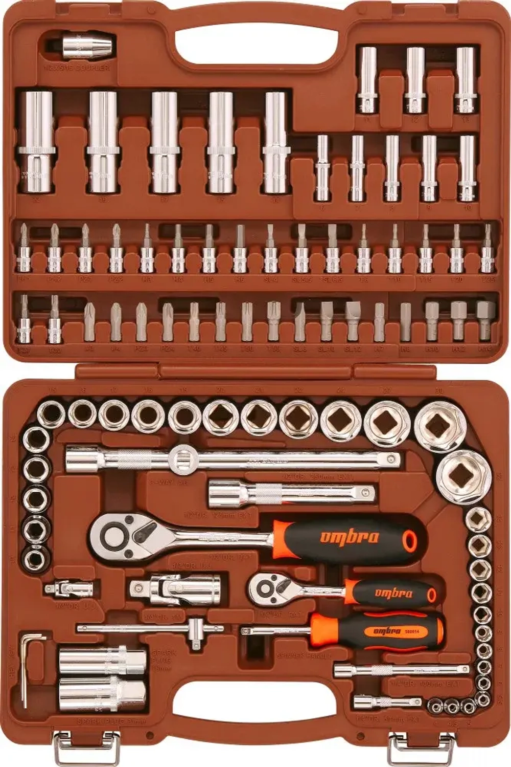 Ombra OMT94S Набор инструмента универсальный 1/4", 1/2"DR, 94 предмета