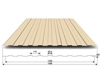 Профнастил С8-РЕ 0.35 мм 1200х1500мм
