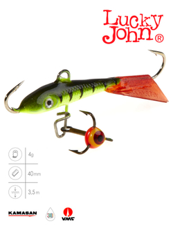 Балансир LUCKY JOHN Fin №3 (+тройник), цвет 31RT, арт. 71313-31RT