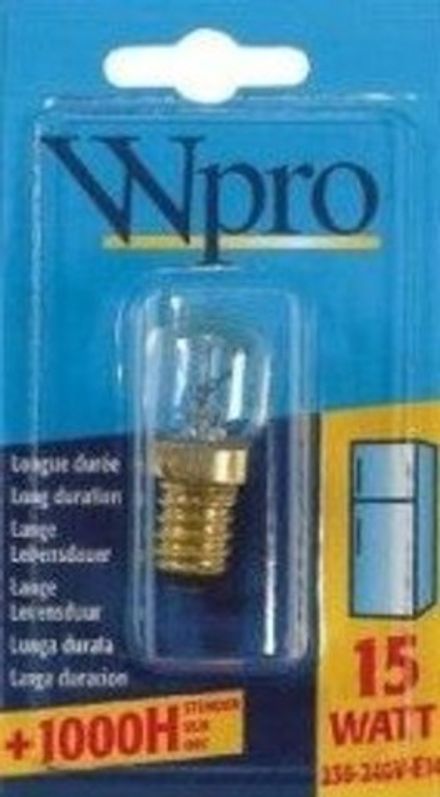 Лампа E14 15W для холодильника Whirlpool 481981728393 ОРИГИНАЛ