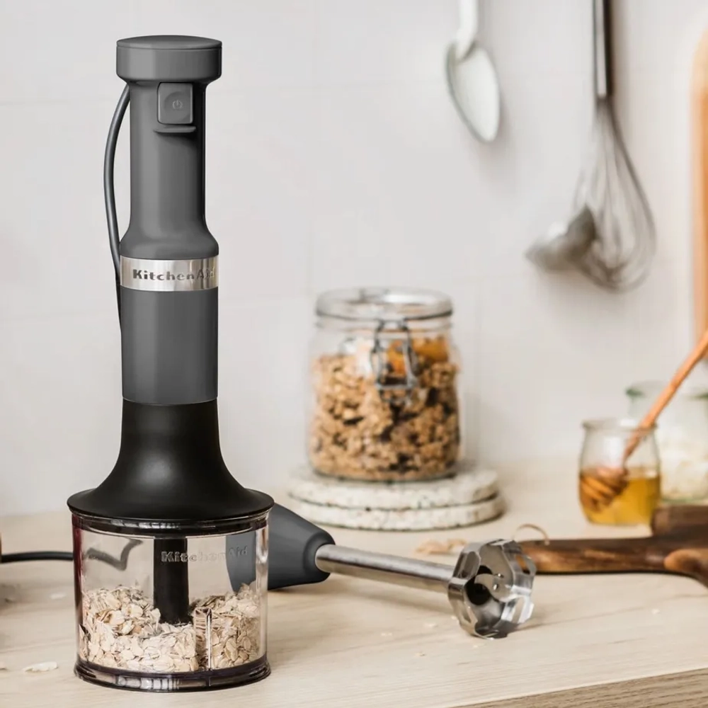 KitchenAid Ручной блендер с насадками антрацит EAN 8003437619588