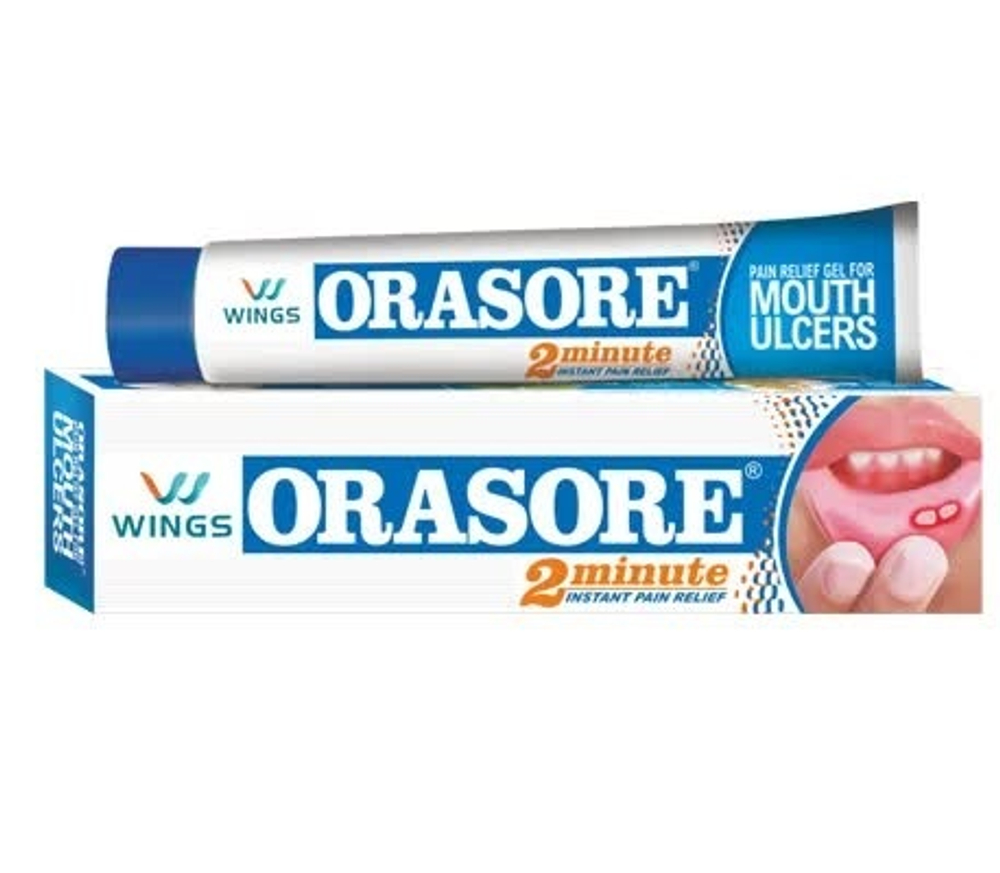 Гель Wings Orasore от язв во рту, 12 гр