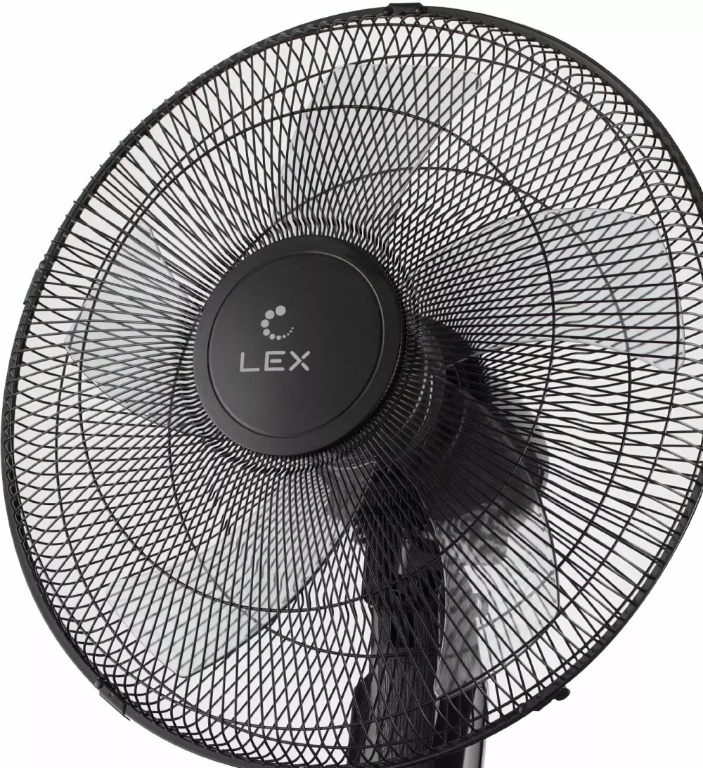 LEX LXFC 8341, 16" напольный вентилятор с ПДУ, черный
