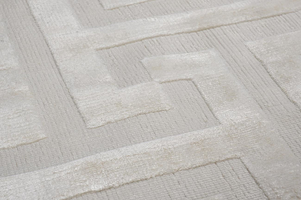 Ковер из вискозы 200x300 Garda Decor Maroc Oyester серебристый