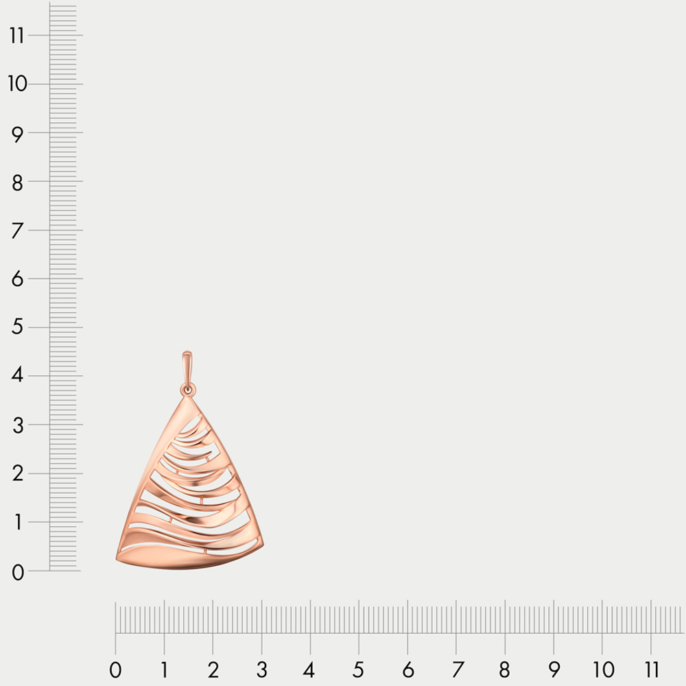 Подвеска женская из розового золота 585 пробы без вставок (арт. 901863-1000)