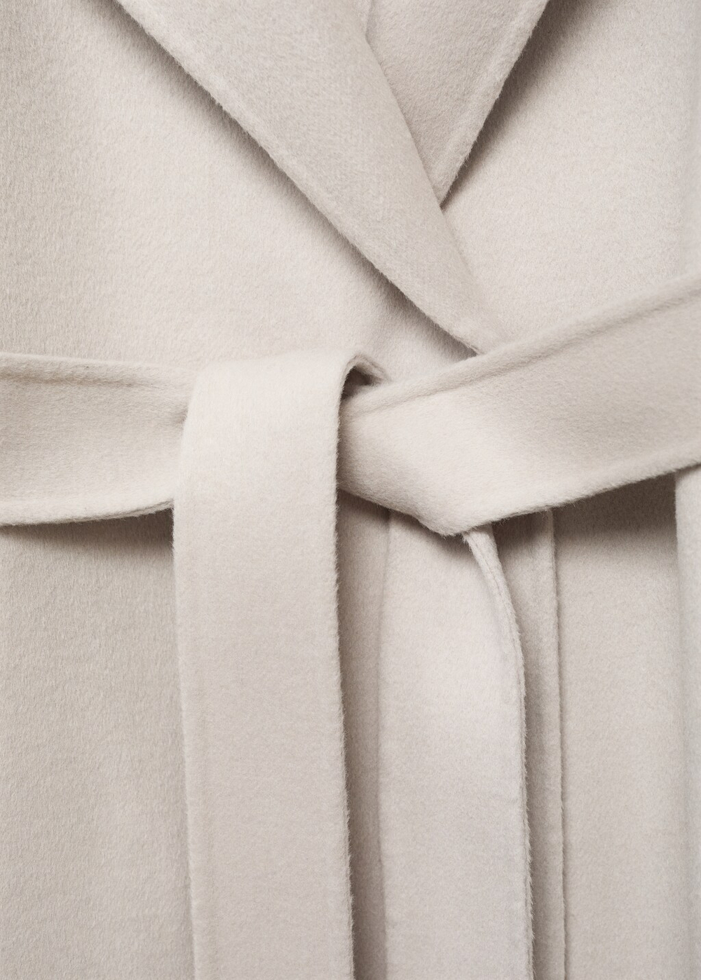 Пальто из шерсти handmade с поясом