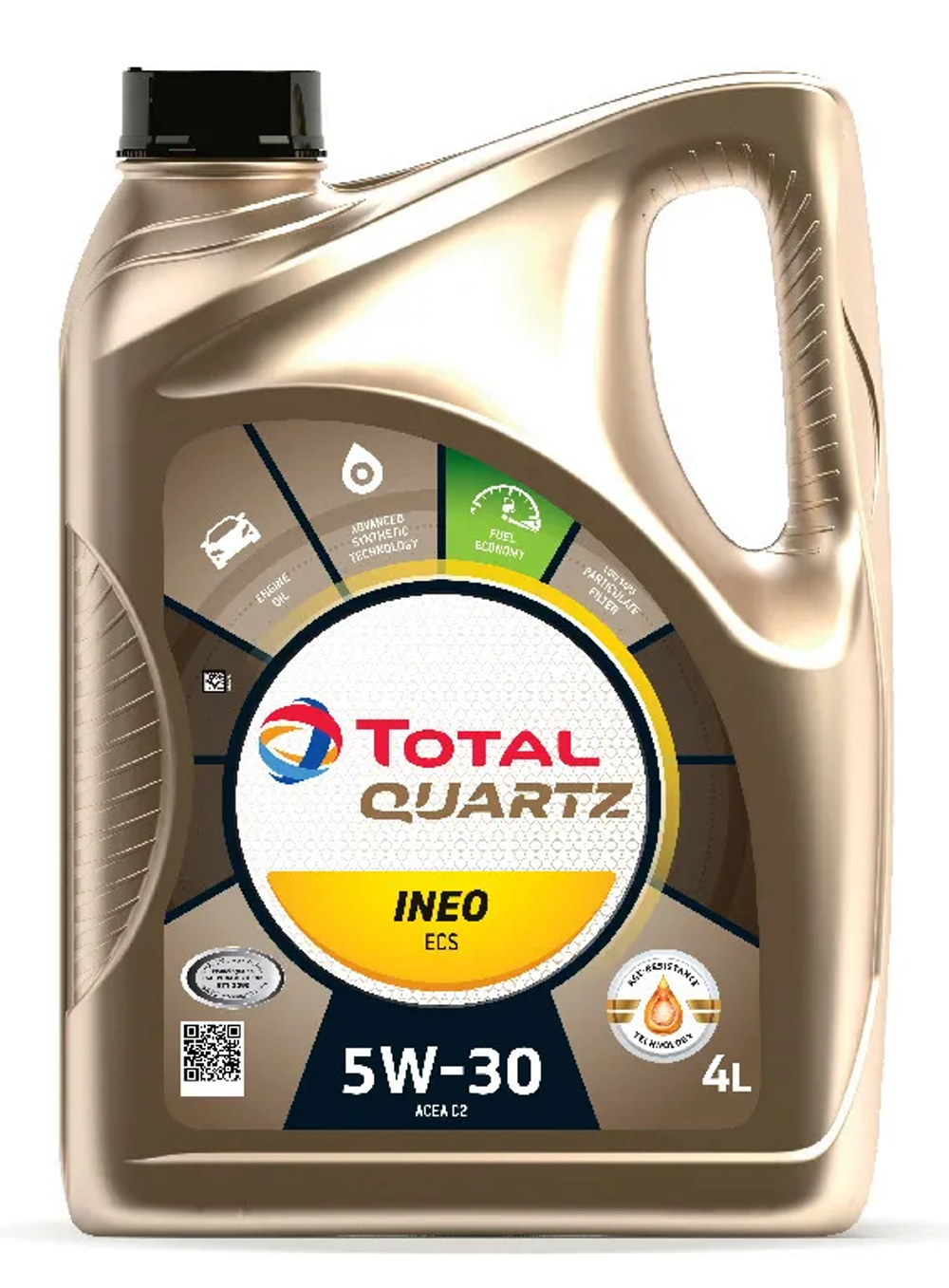 Моторное масло Total Quartz Ineo ECS 5W-30, синтетическое, 4 л