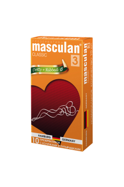 Презервативы Masculan 3 Classic С колечками и пупырышками, 10шт