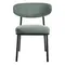 Стул Arvo серо-зеленый шенилл с черными ножками