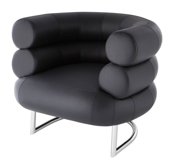 Кресло Bibendum черная кожа