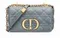 Сумка Dior Caro, модель маленького формата темно-серый