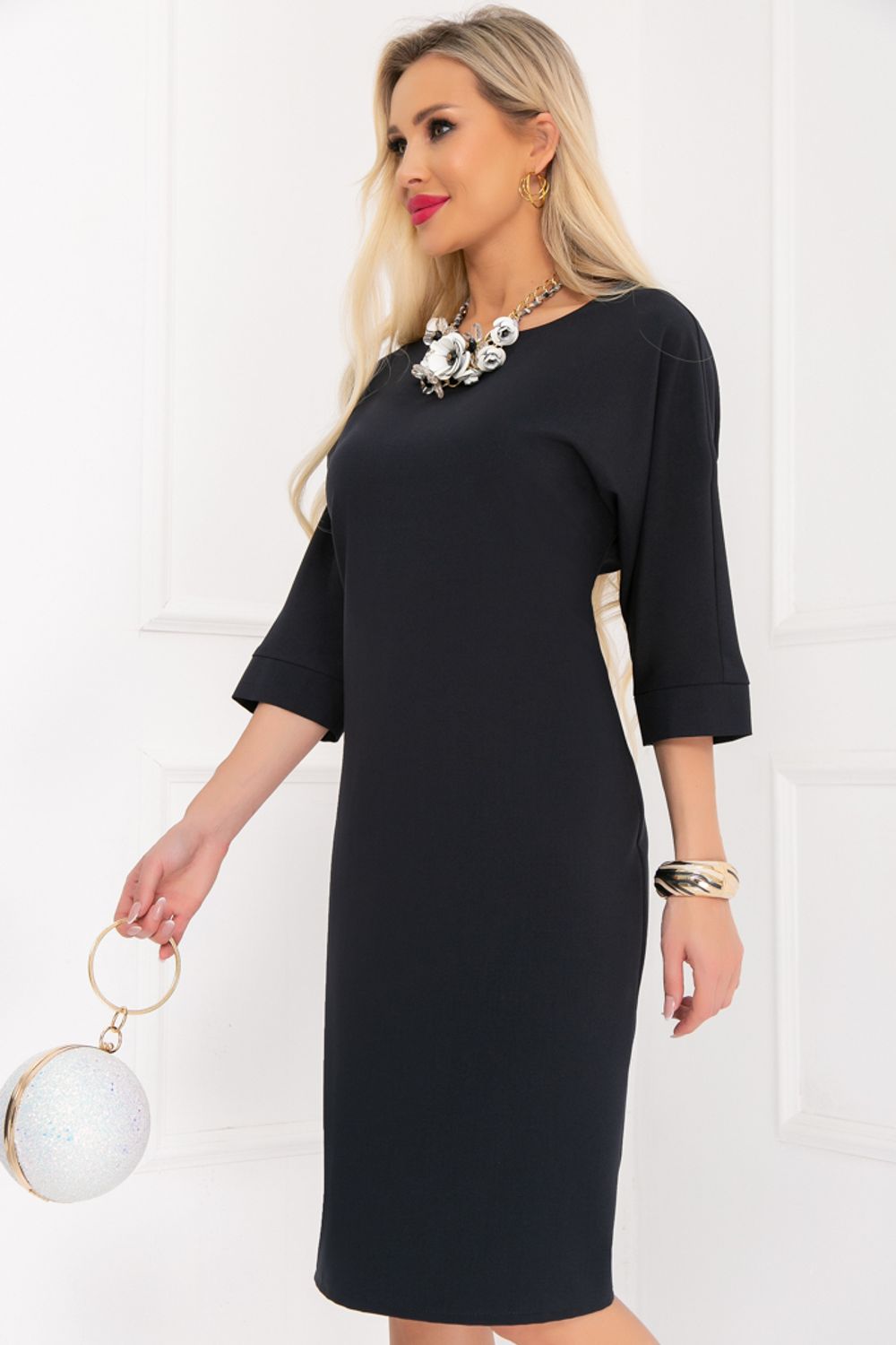 ПЛАТЬЕ ВЕРНОЛЕ (ДАРК БЛУ) Bellovera (Акция)