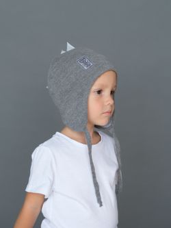 Шапка весенняя/осенняя вязаная ОРЕО (Пепельный)