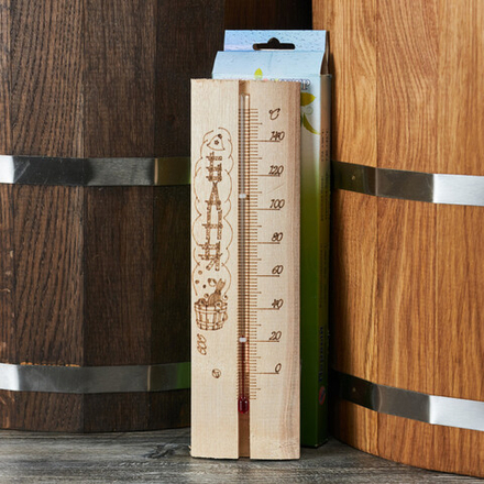 Термометр для бани и сауны большой ТСС-4, в коробочке"Sauna"