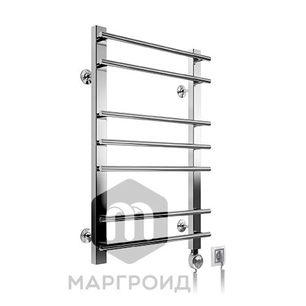Эл.Полотенцесушитель В61 Р120*55 профильный (Серебристый металлик TW 4166; Левое подкл.)
