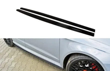Карбоновые боковые юбки для AUDI RS3 8VA 2015 - 2016 Ауди аэродинамический обвес