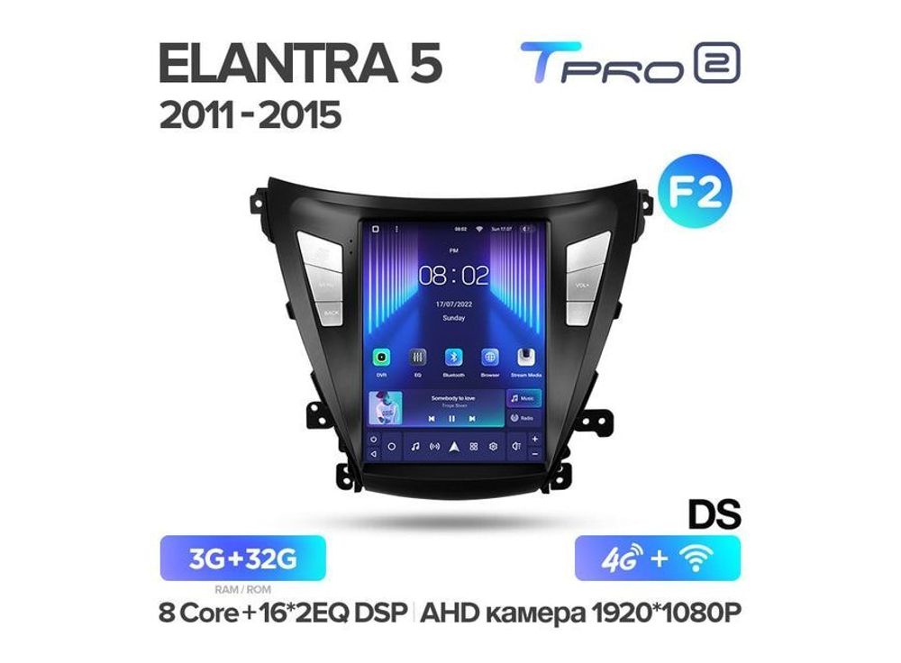 Магнитола Teyes TPRO 2 3-32 Hyundai Elantra 5 JK GD MD UD 2011 — 2015 9.7&quot; (F2)