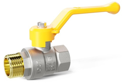 Кран шаровой для газа LD Pride Ду 15 (1/2") вн-нар, ручка