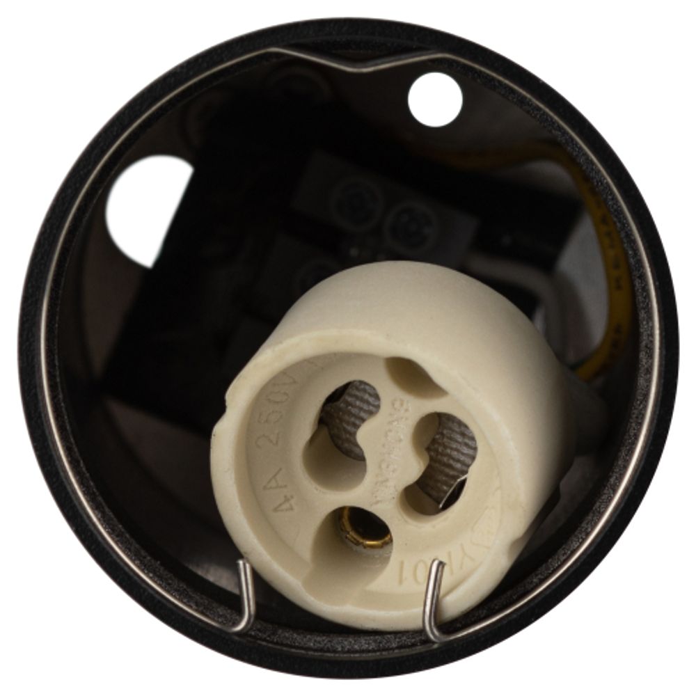 Светильник настенно-потолочный спот ЭРА OL31 BK MR16 GU10 IP20 черный | Накладные светильники