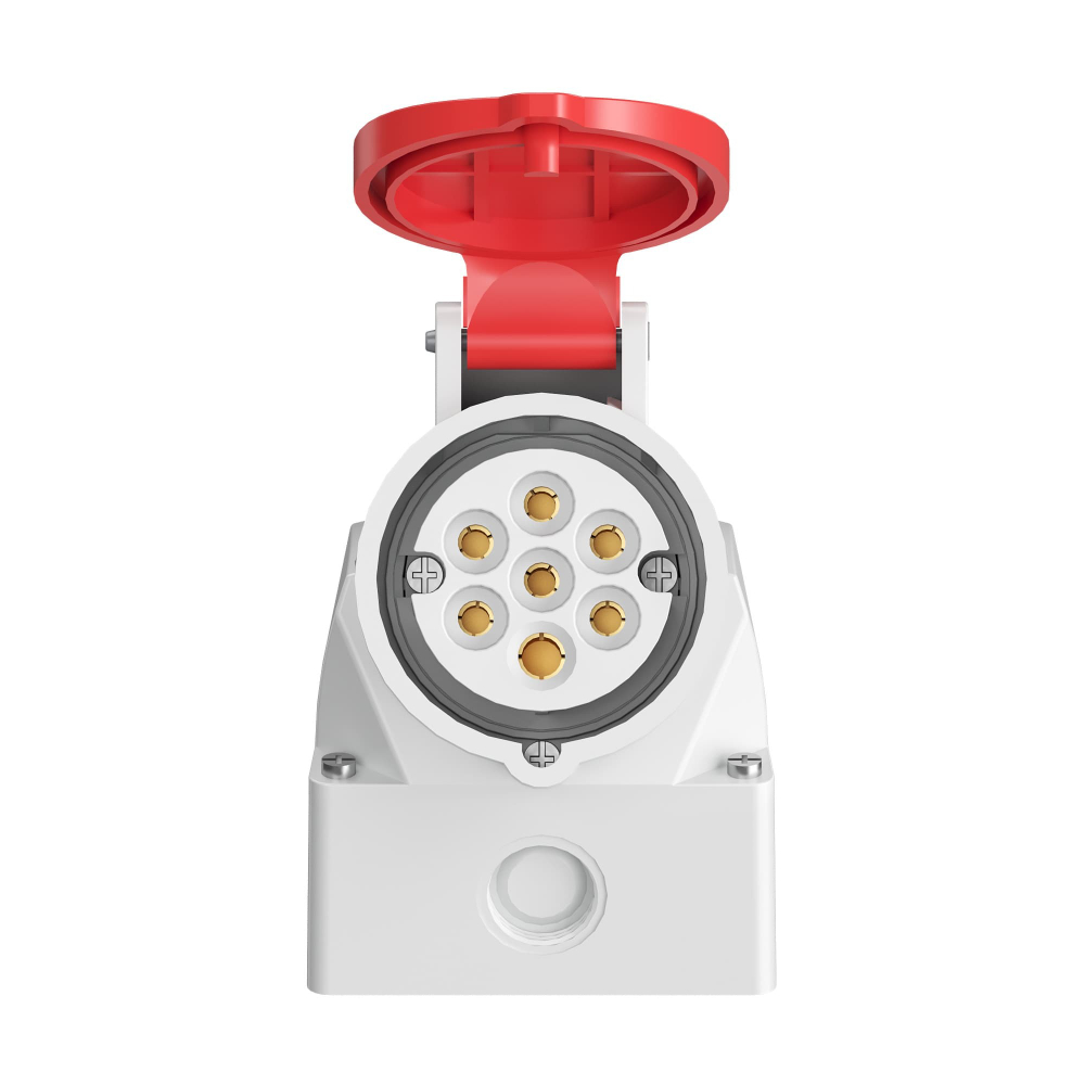 Розетка настенная WS IP44 16A 6P+E 400В