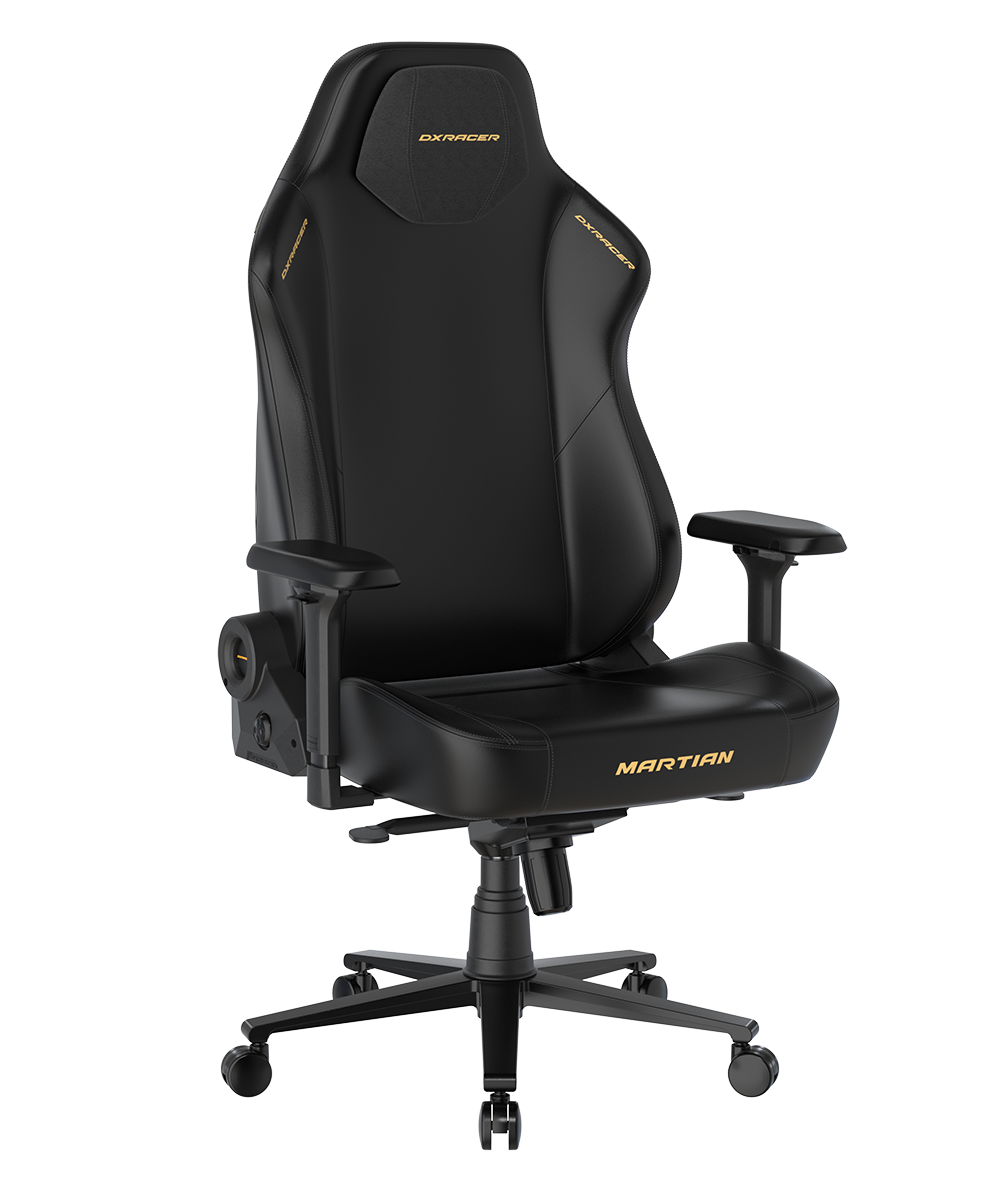 Кресло игровое DXRacer Martian OH/XLMT24LTA/N.N.Y, Черный/отстрочка Жёлтый