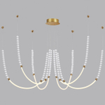 6639/70L HIGHTECH ODL24 291 металл/античная бронза/разноветн. бусы из акрила/акрил Люстра IP20 LED 70W 3500K 220V MONELLA