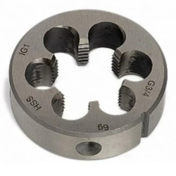 Плашка M9x1,25-?25мм, в пластиковом футляре RockForce##Rock FORCE RF-DIE9x1,25