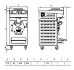 Фризер-пастеризатор для мороженого STAF59 RHS15/80 W