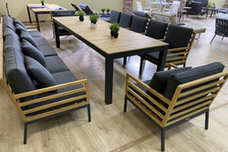 Стол обеденный ТЕЛЛА XL из тика 300x100
