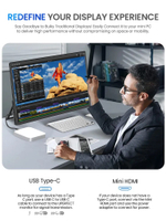 21.5" Портативный сенсорный монитор UPERFECT UMAX21.5 Touch 1920x1080, 120 Гц, IPS