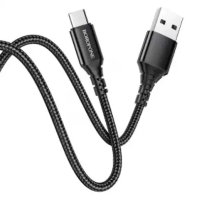 Кабель Borofone BX54 USB-microUSB 2.4A 1м Braided Black