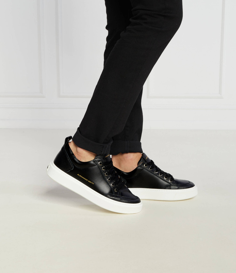 Кожаные кроссовки Alexander Smith - черный(ASAYZ1U87)