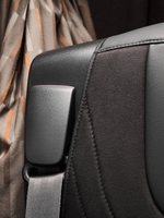 Чехлы Люкс DAF XF 106 (экокожа, черный цвет, черная вставка)