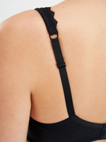 Бюстгальтер ортопедический после мастэктомии с манишкой Amoena Dana без косточек, черный, 90E