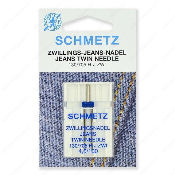 Иглы джинс двойные 130/705H-J ZWI № 100/4.0
