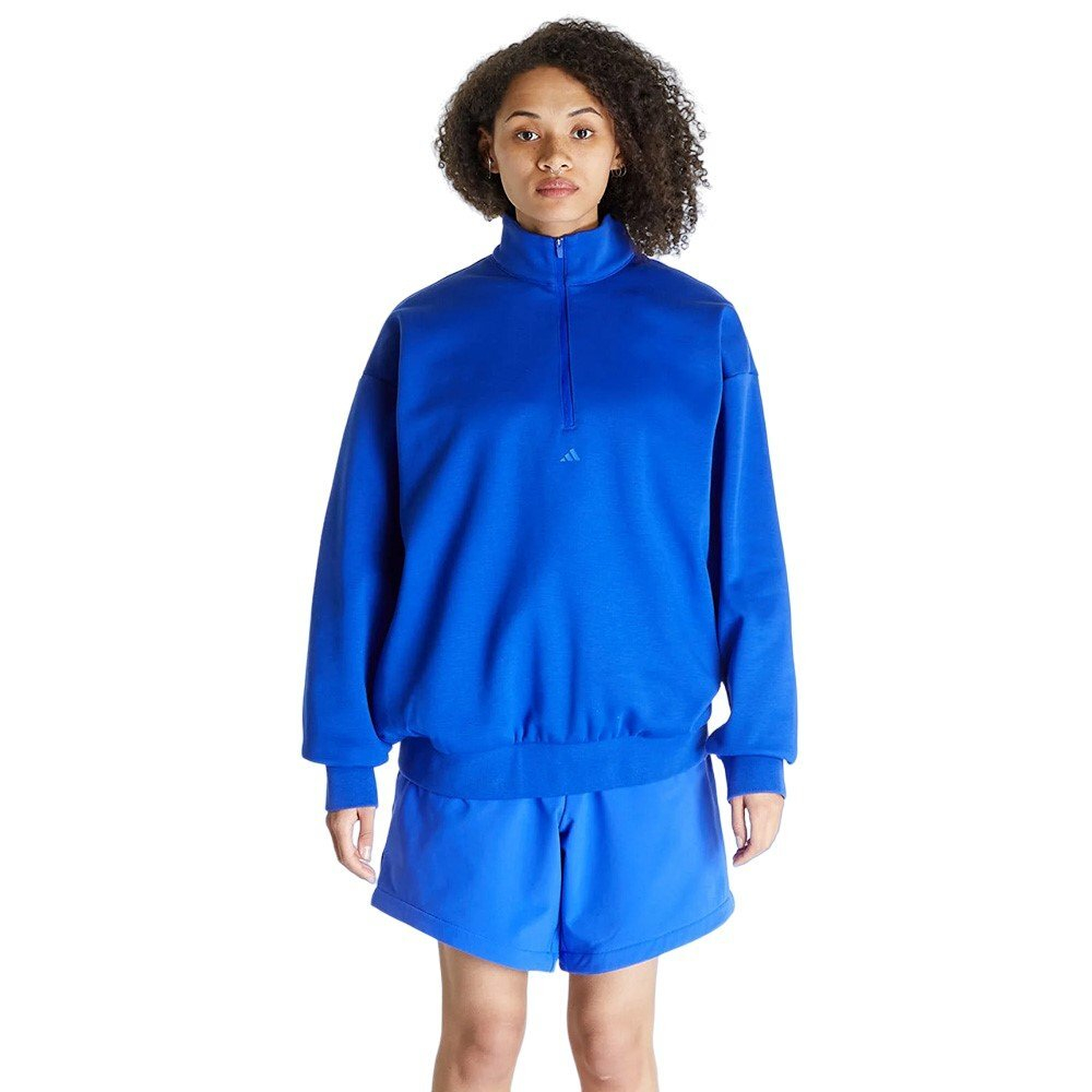 adidas Basketball Half Zip Sweatshirt Blue 9 222 Basketball Store