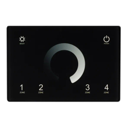 Панель Sens SMART-P79-DIM Black (230V, 4 зоны, 2.4G) (Arlight, IP20 Пластик, 5 лет) 028399