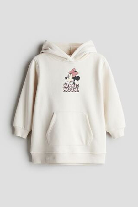 H&M Платье-толстовка с капюшоном, белый