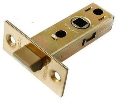 Защелка межкомнатная, с пластиковым язычком LP6-45 золото