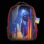 Ранец Пегас с ортопед. спинкой "Авто" 27*36*17 см. 2 отд., боковые карманы(Luris)