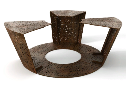 Приствольная решётка со скамейкой Алькор