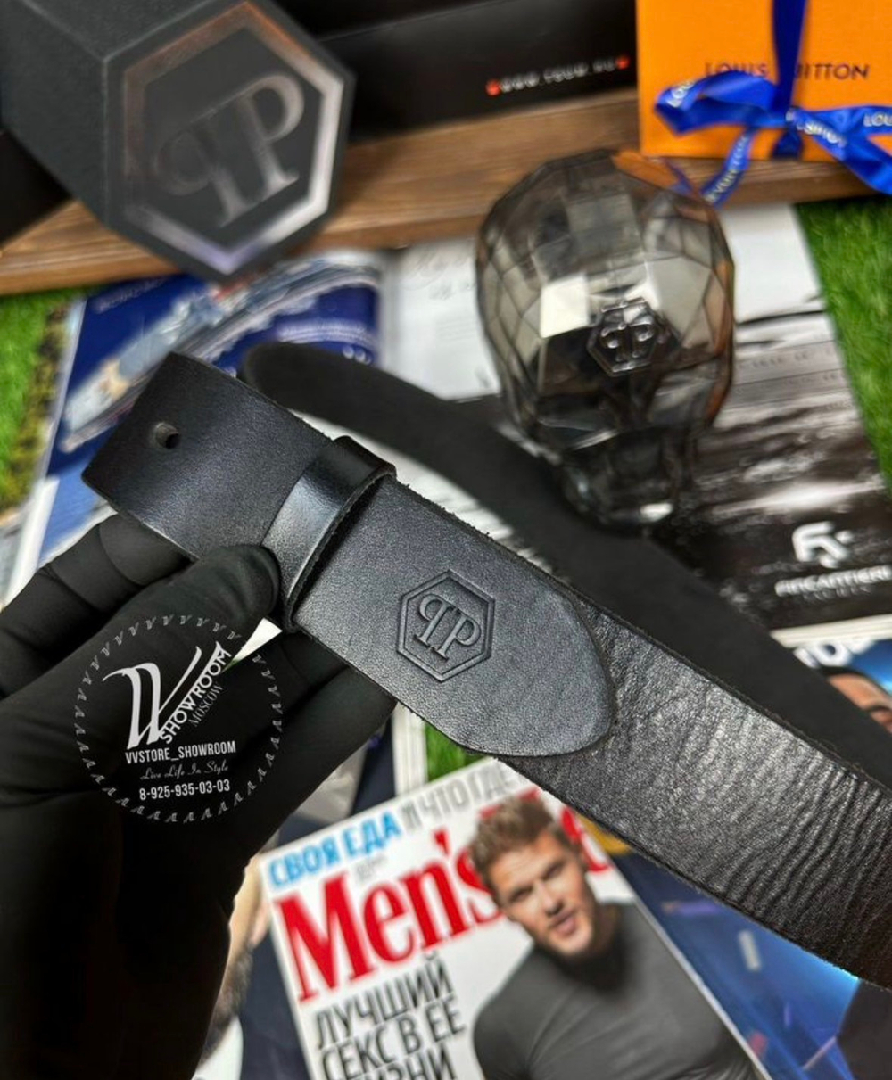 Ремень Philip Plein натуральная кожа