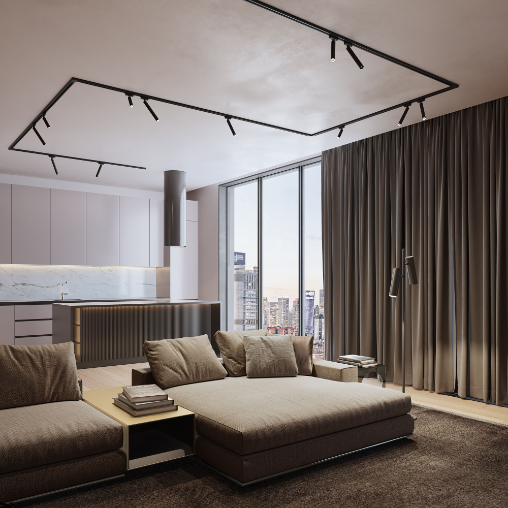 Трековый светодиодный светильник Elektrostandard Pika 85111/01 черный