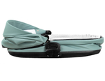 Детская коляска Roan Esso Кожа 3 в 1 с автокреслом Pituso Baesa Pro Black ESSK/214/1 Misti Mint/Grey/руч.Черный