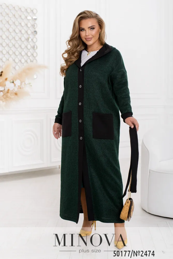 Кардиган 2474-зеленый Minova