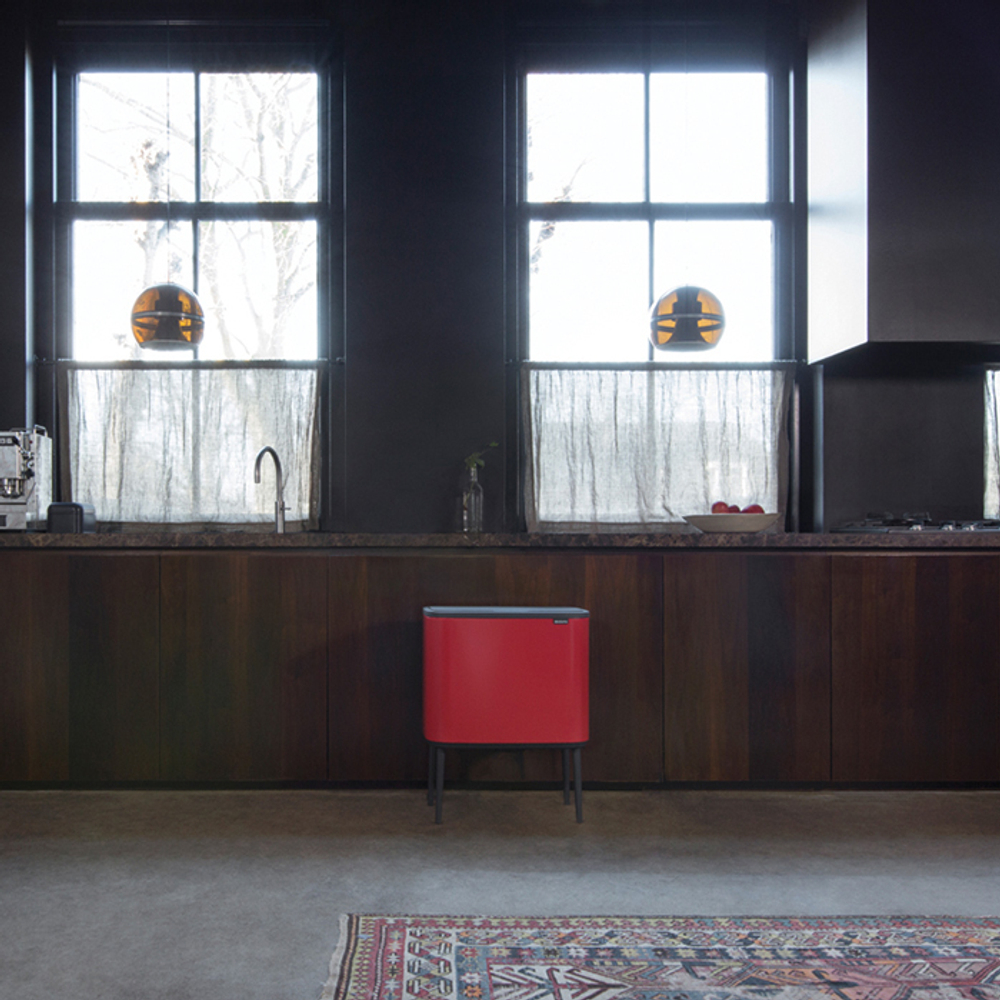 Мусорный бак Bo Touch Bin 3x11л Brabantia Пламенно-красный