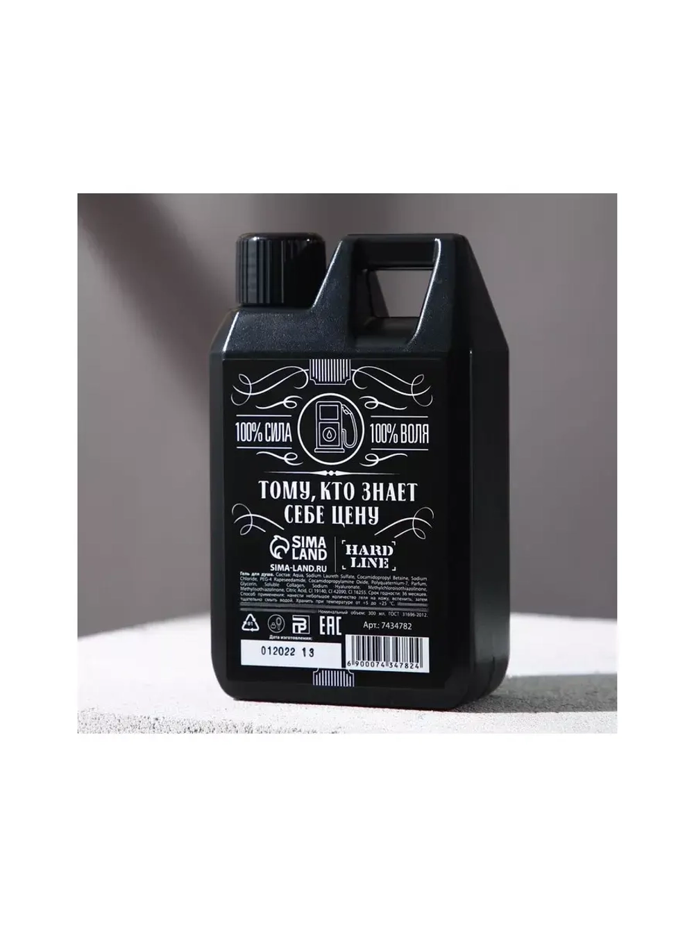 Гель для душа во флаконе канистра «Крутой мужик», аромат