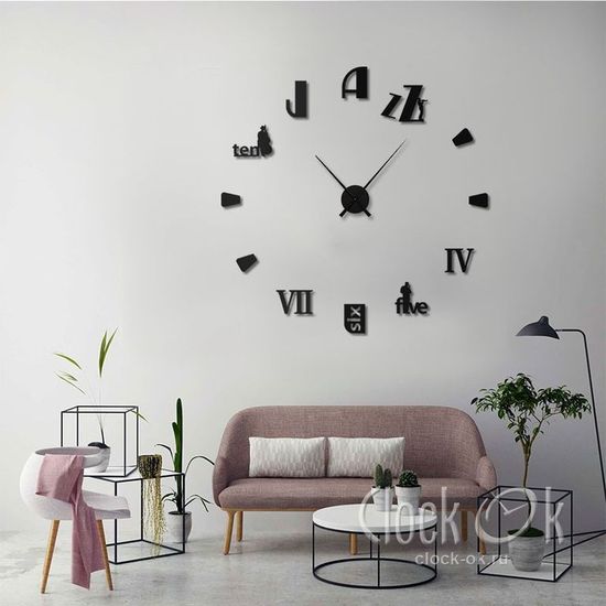 Настенные 3D часы Jazz